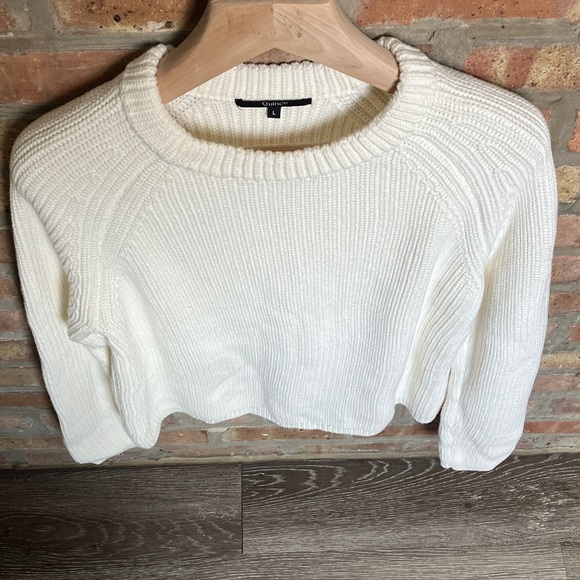 Quince 100% Organic Cotton Fisherman Crew Sweater - Picture 4 of 13